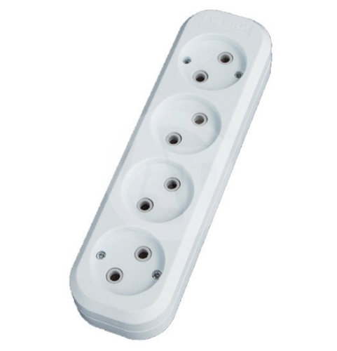  Колодка 4гн белая Smartbuy