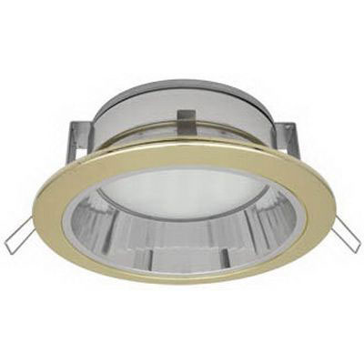 Светильник GX53 H2-R золото встр. метал. с отражат. (20/40)