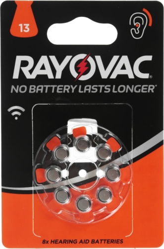 Батарейки для слуховых аппаратов RAYOVAC ACOUSTIC Type 13 (1000)
