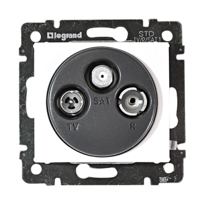 Розетка TV-RD-SAT-каб.сеть 2400MHz с/п  Valena белая (774435)