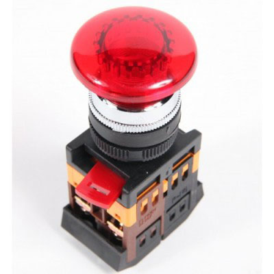 Кнопка AEAL-22  красная с фиксацией NO+NC Грибок EKF PROxima