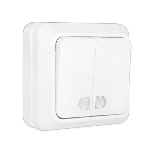 Выключатель 2кл свет о/п 