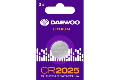 Батарейка Daewoo CR2025 Lithium BL-1 5034143