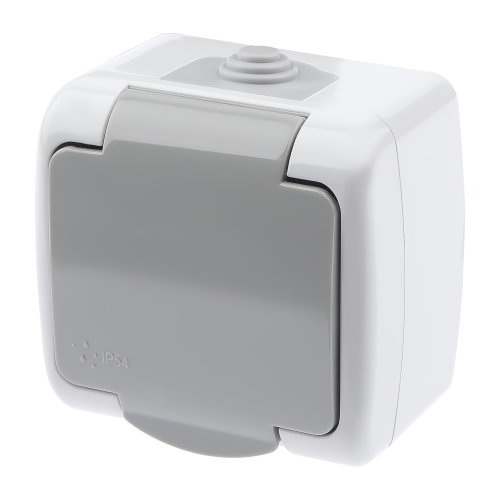 Розетка 1гн с з/к о/п с крыш. 