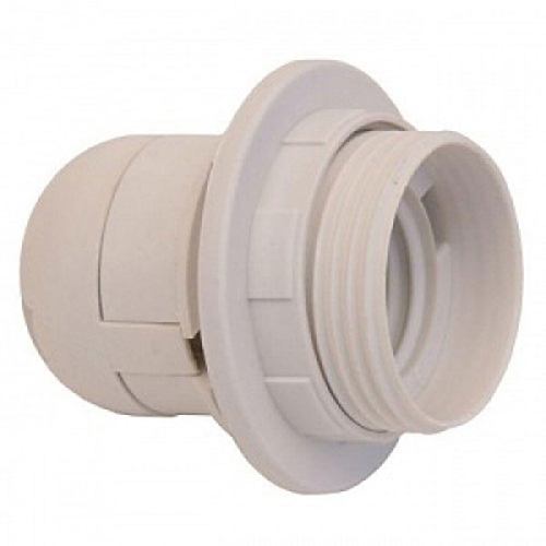 Патрон белый пластик Е27 с приж.кольцом Navigator (71603) 