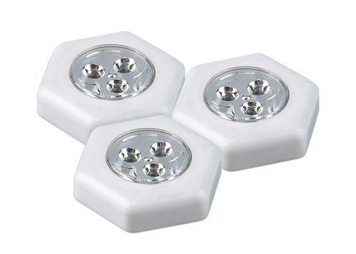 Фонарь ПУШЛАЙТ ФАZА TF3-3хL3-H-wh (белый) 3ААА круглый (3шт.в упак.) (5041714) (48)