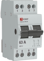 Переключатель трехпозиционный 2п 63А  ТПС-63 EKF PROxima