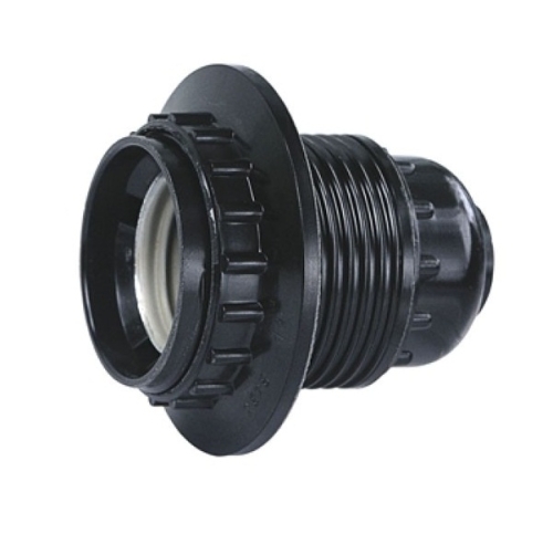 Патрон карболит Е27 с приж.кольцом Smartbuy