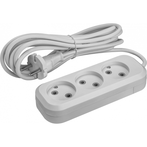 Удлинитель Онлайт 3 гн. 3 м ПВС 2х1 2200Вт  (90508) (50)