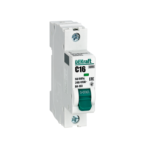 Авт. выкл. ВА-103 1Р  6А х-ка C  6кА DEKraft(12/144)