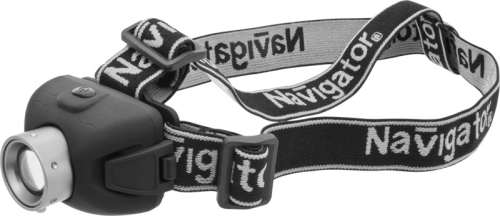 Фонарь налобный Navigator 1LED 5Вт (3хААА) 94913