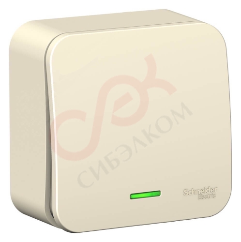 Выключатель 1кл Blanca оп Молочный с Подсв. 6А с изол. пл. BLNVA061112