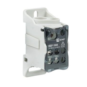 Блок распределительный (КРОСС) КБР-160А  крепеж на монт/п  и DIN рейку EKF PROxima 