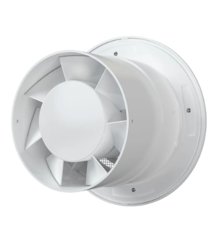 Вентилятор осевой канальный вытяж. потолочный FLOW 4 BB сетка/двигатель D100 (18)