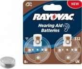Батарейки для слуховых аппаратов RAYOVAC ACOUSTIC Type 312 (1000)