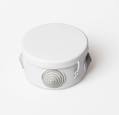 Коробка распр.герм. д.80 гл.50, IP55 4 ввода RUVINIL БЕЛЫЙ (100) 67020Б