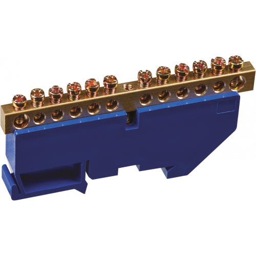 Шина нулевая М69 12 отв.DIN-изолятор (90720) Онлайт