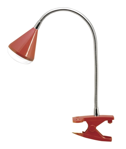 Светильник  Jazzway PTL-016C 5W красный прищепка