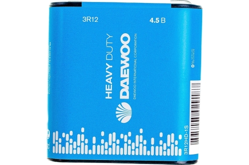 Батарейка Daewoo 3R12 (солевые эл. питания) Heavy Duty Shrink-1