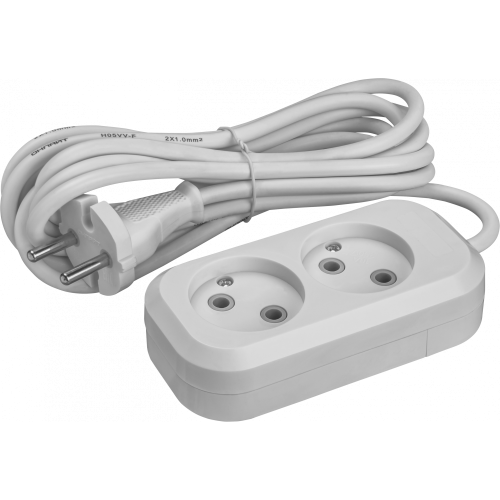 Удлинитель Онлайт 2 гн. 3 м ПВС 2х1 2200Вт  (90504) (50)