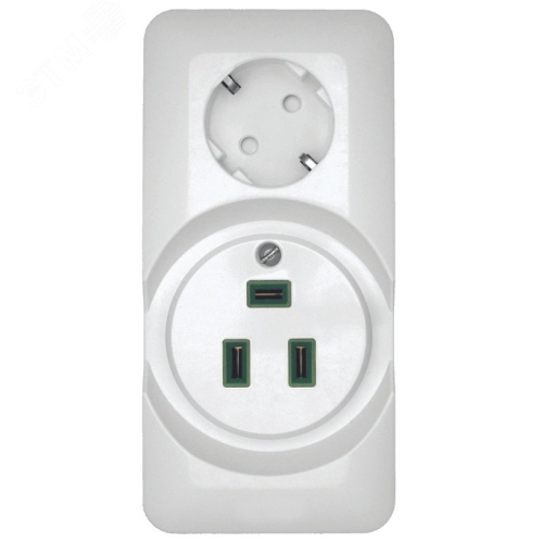 РОЗЕТКА комб:ДЛЯ ЭЛЕКТРОПЛИТЫ BLANCA/Прима О/У32А+силовая 16А 250В,БЕЛЫЙ Systeme Electric