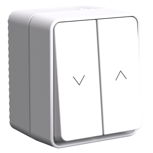 Выключатель 2кл для ЖАЛЮЗИ о/п AtlasDesign PROFI IP54  10 АХ Белый (12/96) ATN540119