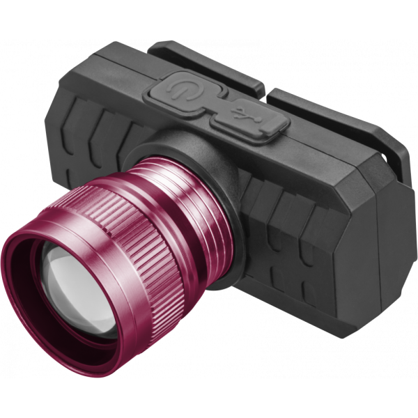 Фонарь налобный ОНЛАЙТ OPT-H07-ACCU 1LEDХ3Вт, 3реж, 75лм, 3.7В li-ion 1.2А 90912